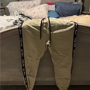 Culture Kings Saint Morta Men's Tan Pants with Black Accents